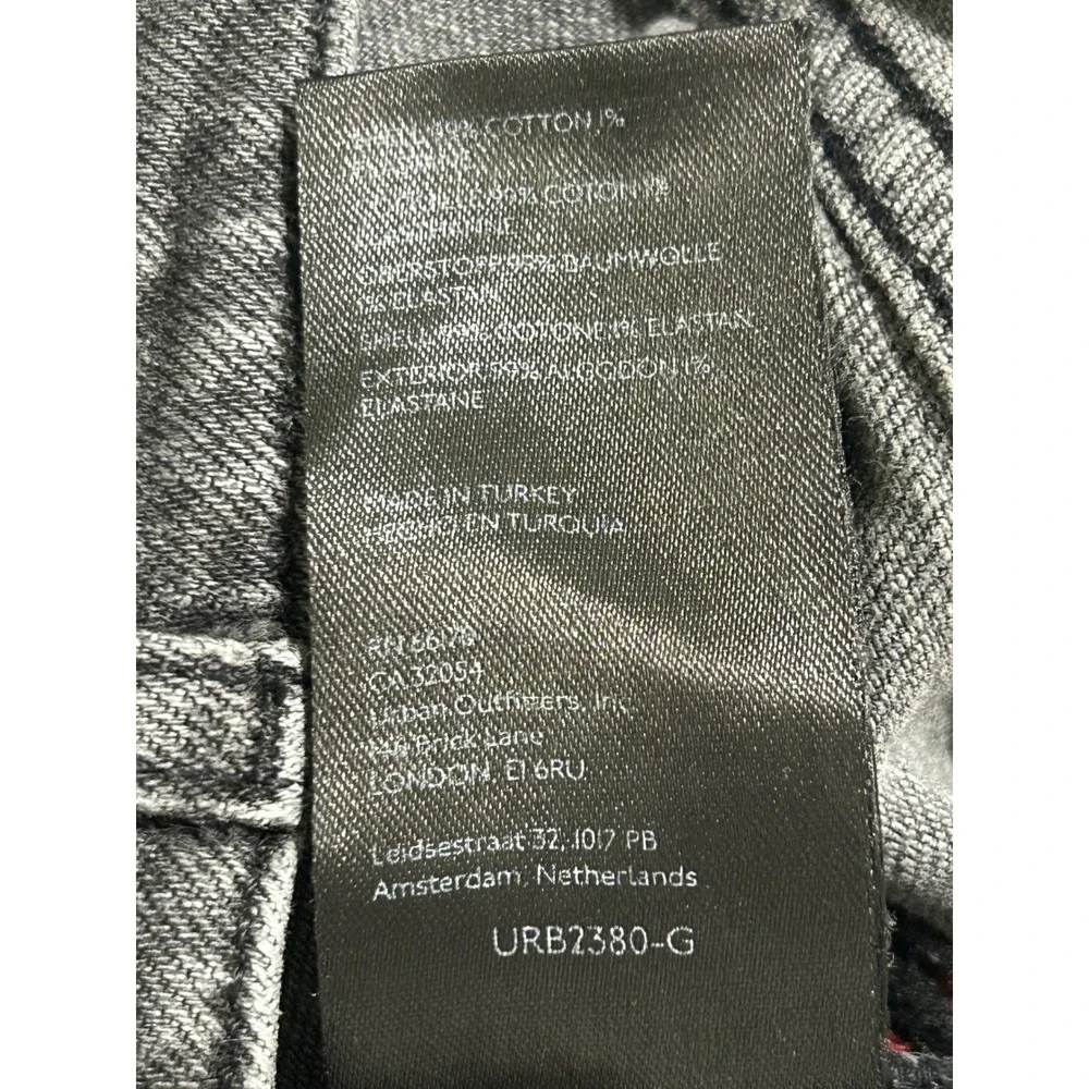 Urban Outfitters BDG Men's Straight Kick Jeans In Washed Black- Size 28 Grunge